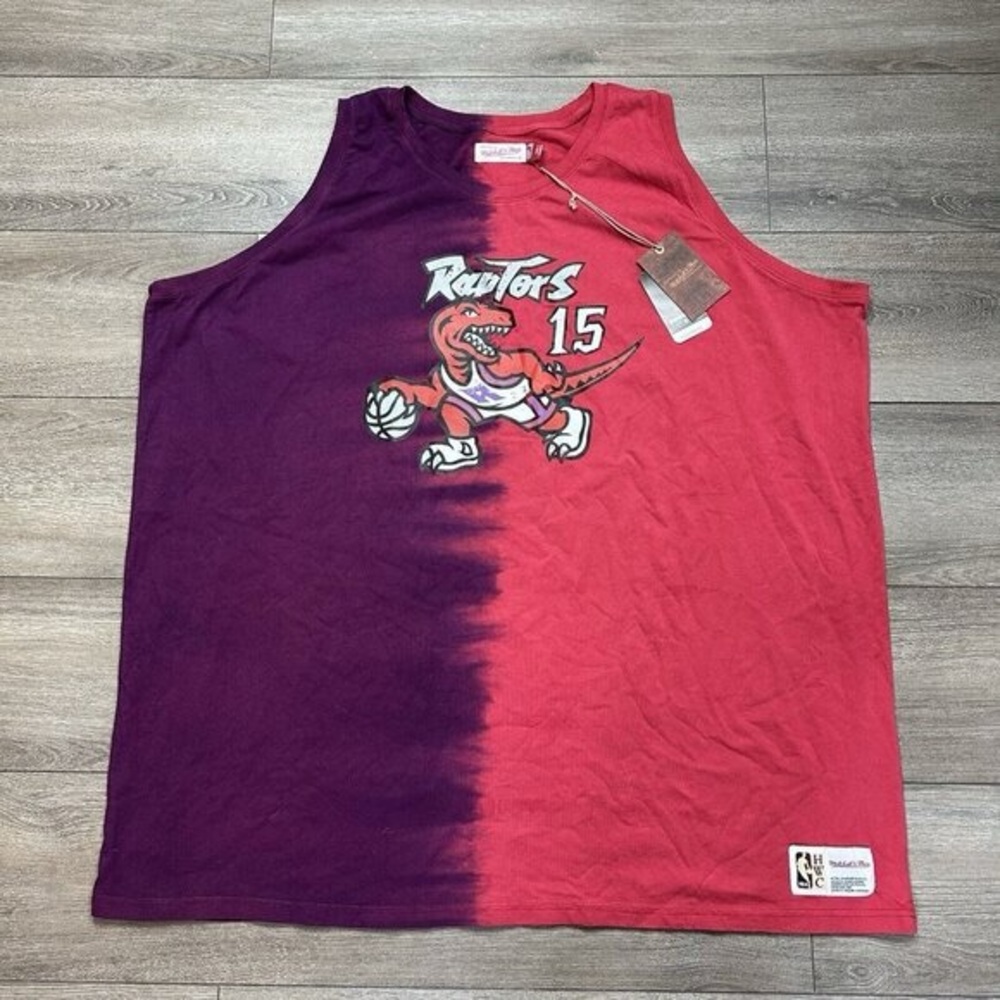 Mitchell & Ness Vince Carter Purple Red Toronto Raptors Tie Dye